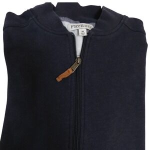 Frye And Co. Mens‎ Full Zip Sweater Sweatshirt Navy Blue Size M